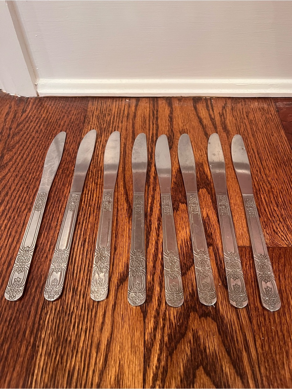 Stanley Roberts Verona Stainless‎ Silverware Butter knives Japan MCM Lot of 8